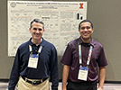 Scott and Robert at Robert's poster at the ACS Midwest/Great Lakes Regional Meeting in St. Louis, October 2023